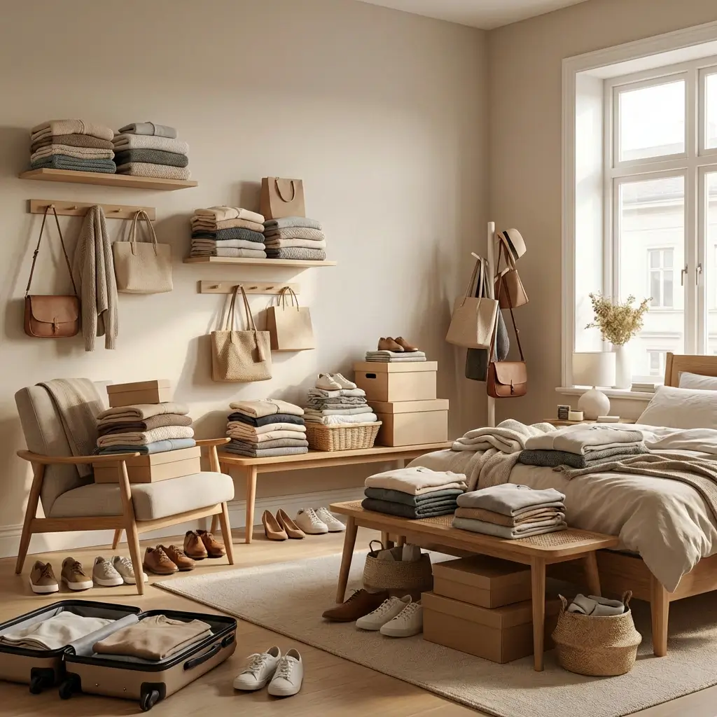 Маленькая квартира, некуда складывать вещ