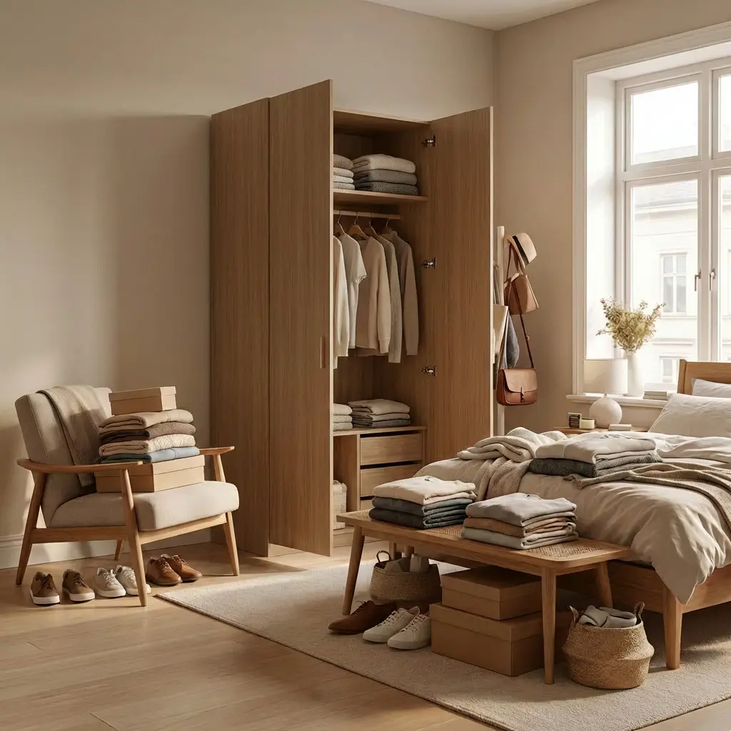 Неудобные распашные шкафы