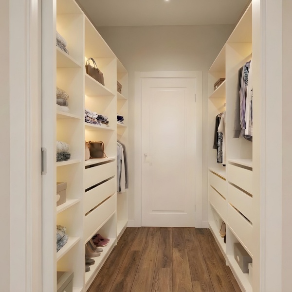 Шкаф-купе «Мини гардеробная в проходной комнате»