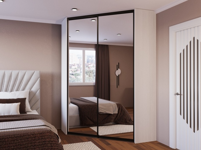 Трапециевидный шкаф-купе на заказ 