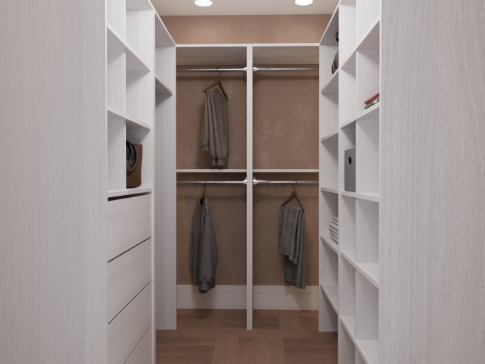 Гардеробная комната на заказ под ключ