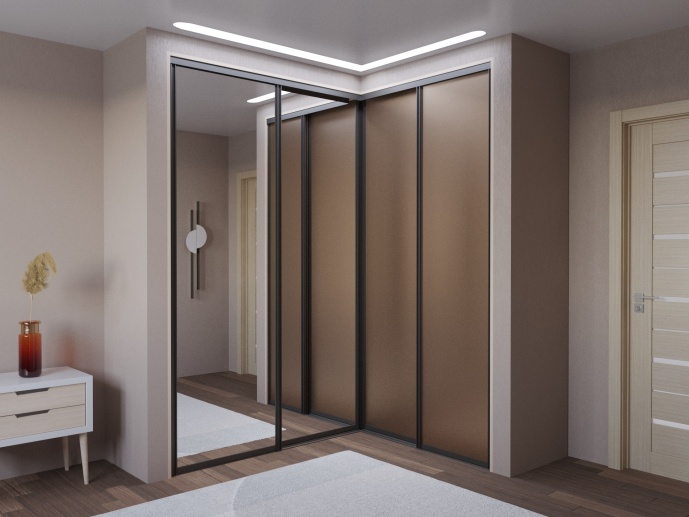 Угловой шкаф‑купе: максимум пространства в минимальном объёме